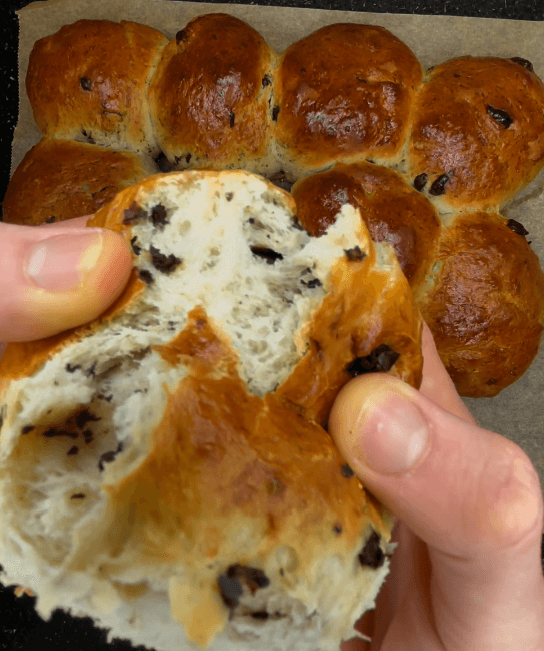 Banana & Dark Chocolate Kefir Rolls